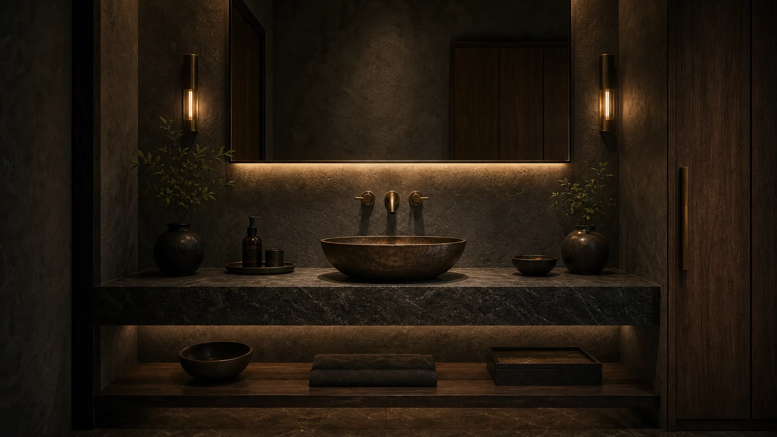 The ensuite vanity