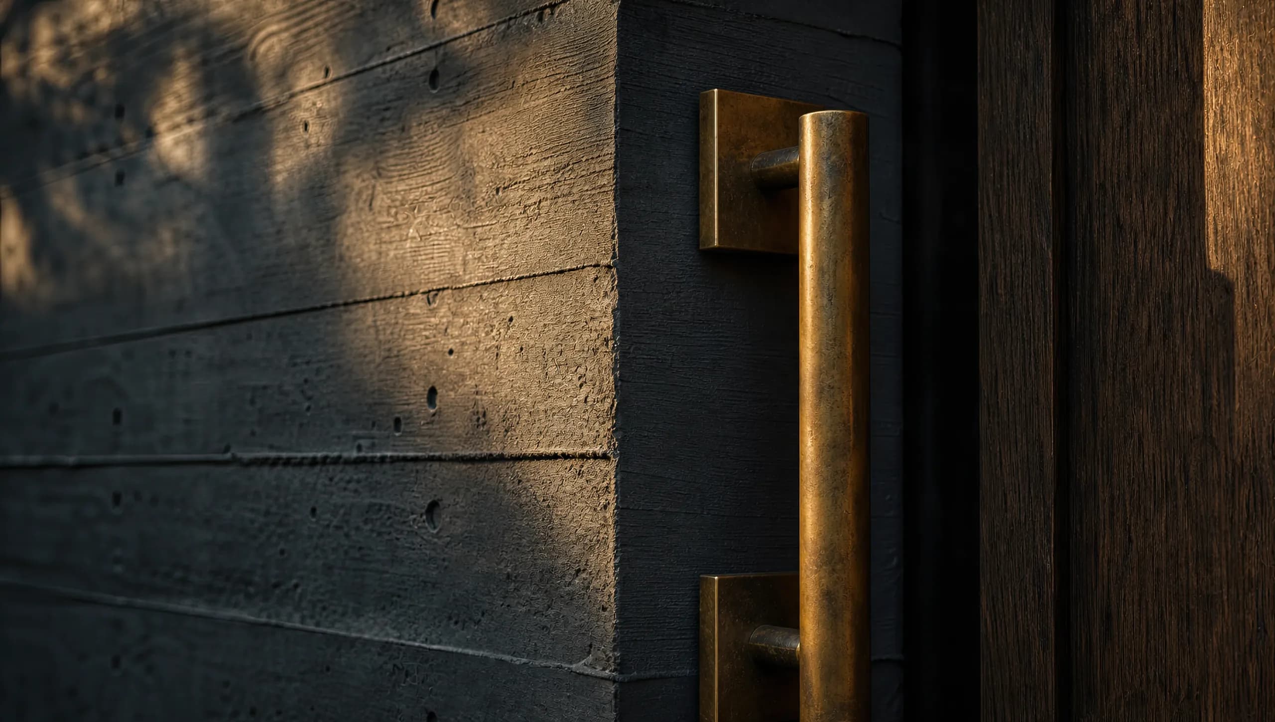 Oxidized brass patina